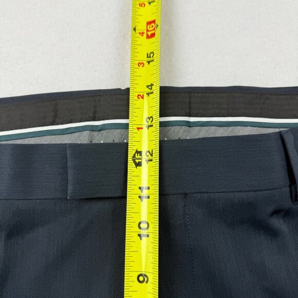 Perry Ellis Portfolio Men's Premilux Twilight Navy Classic Dress Pants 42x32 NWT - Picture 9 of 11